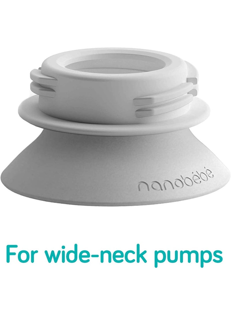 NANOBEBE Breast Pump Adapter Set BPA Free - Image 3